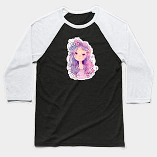 Cute pink girl 1 Baseball T-Shirt